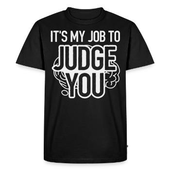 Psychologue, psychiatre, psychanalyste - T-shirt Premium bio Homme - noir - Devant - Nico (187cm)