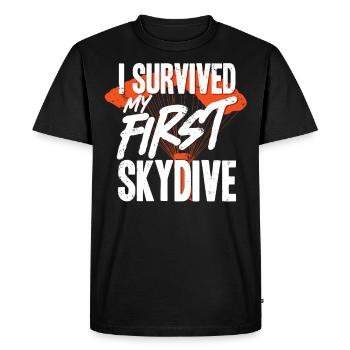 Skydiving, Skydiving - Men's Premium Organic T-Shirt - black - Front - Nico (187cm)