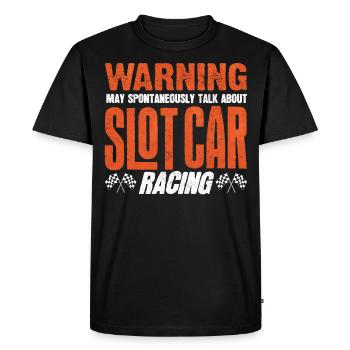 Slot Car Racing, Petrolhead, Car Lovers - Men's Premium Organic T-Shirt - black - Front - Nico (187cm)