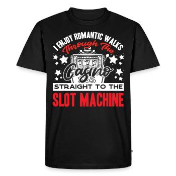 Slot Machine, Slot Machines, Gambling - Men's Premium Organic T-Shirt - black - Front - Nico (187cm)