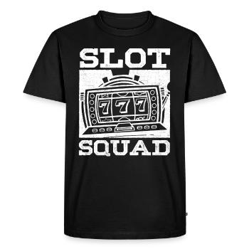 Slot Machine, Slot Machines, Gambling - Men's Premium Organic T-Shirt - black - Front - Nico (187cm)