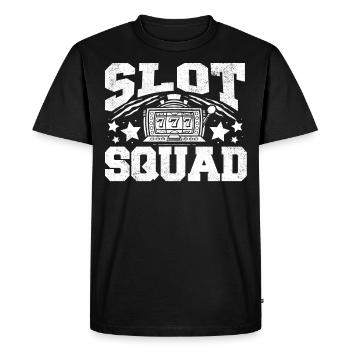 Slot Machine, Slot Machines, Gambling - Men's Premium Organic T-Shirt - black - Front - Nico (187cm)