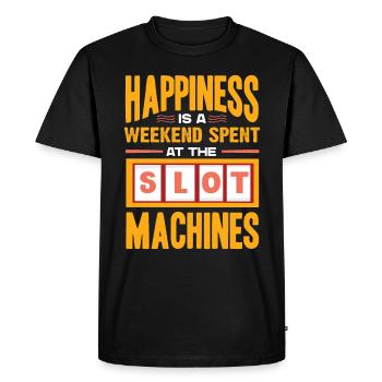 Slot Machine, Slot Machines, Gambling - Men's Premium Organic T-Shirt - black - Front - Nico (187cm)