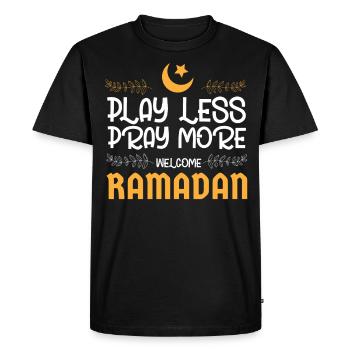 Ramadan, Rabian, Muslim, Islamic - Men's Premium Organic T-Shirt - black - Front - Nico (187cm)