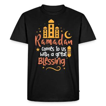 Ramadan, Rabian, Muslim, Islamic - Men's Premium Organic T-Shirt - black - Front - Nico (187cm)
