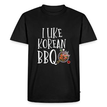 Barbecue coréen, Groupe coréen, Coréen - T-shirt Premium bio Homme - noir - Devant - Nico (187cm)