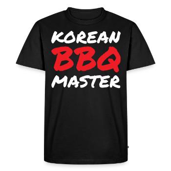 Barbecue coréen, Groupe coréen, Coréen - T-shirt Premium bio Homme - noir - Devant - Nico (187cm)