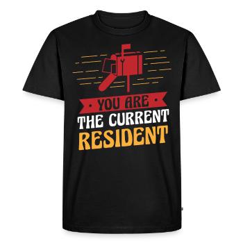 Postier, postier, facteur - T-shirt Premium bio Homme - noir - Devant - Nico (187cm)