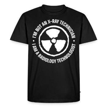 Radiology, radiologist, radiological technologist - Men's Premium Organic T-Shirt - black - Front - Nico (187cm)