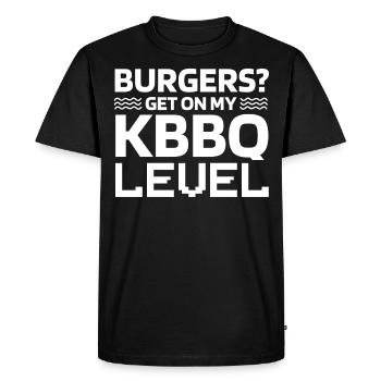 Korean BBQ, Korean - Men's Premium Organic T-Shirt - black - Front - Nico (187cm)