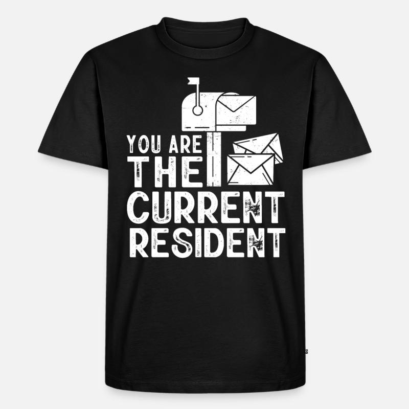 Postarbeiter, Post Mann - Männer Premium Bio T-Shirt - Schwarz