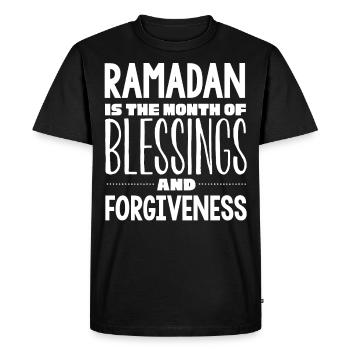 Célébration du Ramadan, fête musulmane - T-shirt Premium bio Homme - noir - Devant - Nico (187cm)