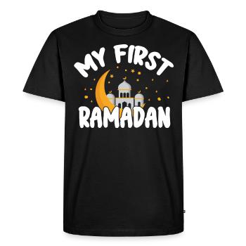Célébration du Ramadan, fête musulmane - T-shirt Premium bio Homme - noir - Devant - Nico (187cm)