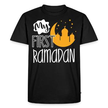 Célébration du Ramadan, fête musulmane - T-shirt Premium bio Homme - noir - Devant - Nico (187cm)