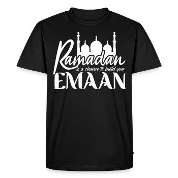 Célébration du Ramadan, fête musulmane - T-shirt Premium bio Homme - noir - Devant - Nico (187cm)