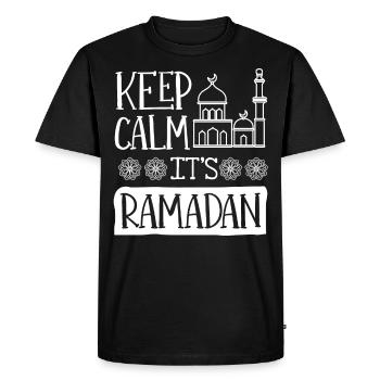 Célébration du Ramadan, fête musulmane - T-shirt Premium bio Homme - noir - Devant - Nico (187cm)
