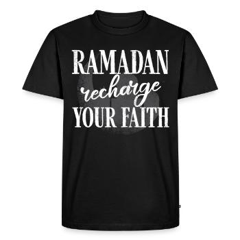 Célébration du Ramadan, fête musulmane - T-shirt Premium bio Homme - noir - Devant - Nico (187cm)
