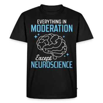 Neurosciences - T-shirt Premium bio Homme - noir - Devant - Nico (187cm)