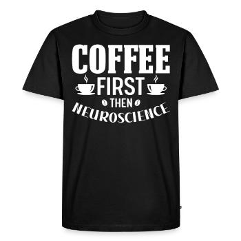 Neurosciences - T-shirt Premium bio Homme - noir - Devant - Nico (187cm)