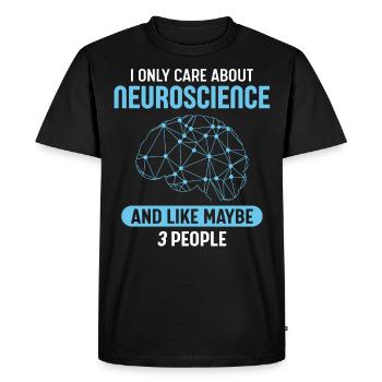 Neurosciences - T-shirt Premium bio Homme - noir - Devant - Nico (187cm)