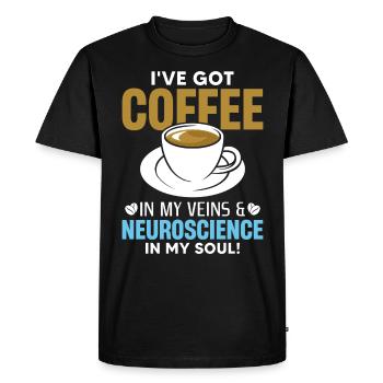 Neurosciences - T-shirt Premium bio Homme - noir - Devant - Nico (187cm)