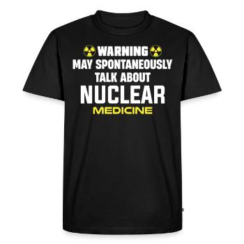 NUC Med Squad, Nuclear Medicine - Men's Premium Organic T-Shirt - black - Front - Nico (187cm)