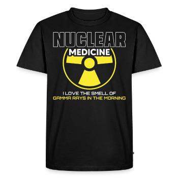 NUC Med Squad, Nuclear Medicine - Men's Premium Organic T-Shirt - black - Front - Nico (187cm)
