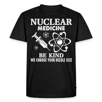 NUC Med Squad, Nuclear Medicine - Men's Premium Organic T-Shirt - black - Front - Nico (187cm)