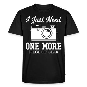 Photographe, Photographie - T-shirt Premium bio Homme - noir - Devant - Nico (187cm)
