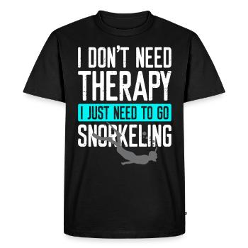 Snorkeling, snorkeling, diving, underwater - Men's Premium Organic T-Shirt - black - Front - Nico (187cm)