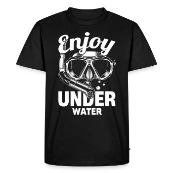Snorkeling, snorkeling, diving, underwater - Men's Premium Organic T-Shirt - black - Front - Nico (187cm)