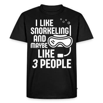 Snorkeling, snorkeling, diving, underwater - Men's Premium Organic T-Shirt - black - Front - Nico (187cm)