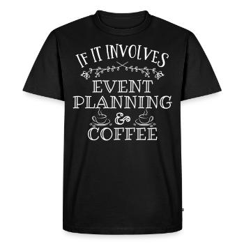 Event Planning, Event Planner - Men's Premium Organic T-Shirt - black - Front - Nico (187cm)