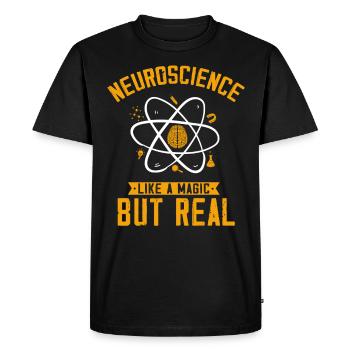Neuroscience, Neuroscientists - Men's Premium Organic T-Shirt - black - Front - Nico (187cm)