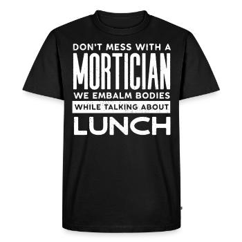Corpse Keepers, Undertakers, Funeral Homes - Men's Premium Organic T-Shirt - black - Front - Nico (187cm)