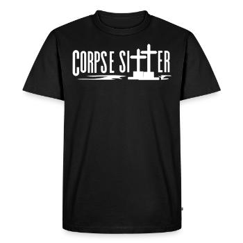 Corpse Keepers, Undertakers, Funeral Homes - Men's Premium Organic T-Shirt - black - Front - Nico (187cm)