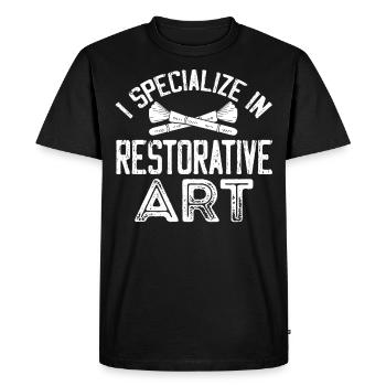 Corpse Keepers, Undertakers, Funeral Homes - Men's Premium Organic T-Shirt - black - Front - Nico (187cm)