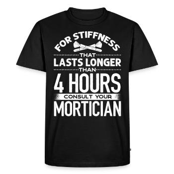Corpse Keepers, Undertakers, Funeral Homes - Men's Premium Organic T-Shirt - black - Front - Nico (187cm)