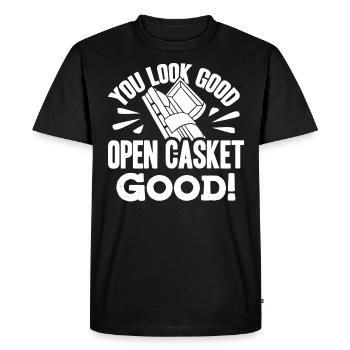 Corpse Keepers, Undertakers, Funeral Homes - Men's Premium Organic T-Shirt - black - Front - Nico (187cm)
