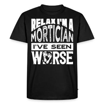 Corpse Keepers, Undertakers, Funeral Homes - Men's Premium Organic T-Shirt - black - Front - Nico (187cm)