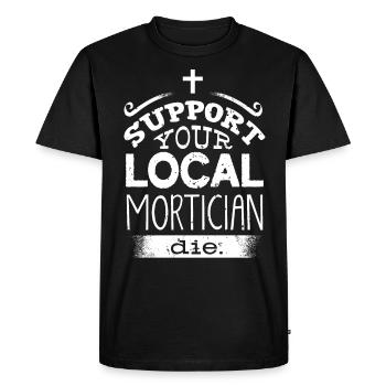 Corpse Keepers, Undertakers, Funeral Homes - Men's Premium Organic T-Shirt - black - Front - Nico (187cm)