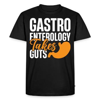Gastroentérologie, Gastroentérologue - T-shirt Premium bio Homme - noir - Devant - Nico (187cm)