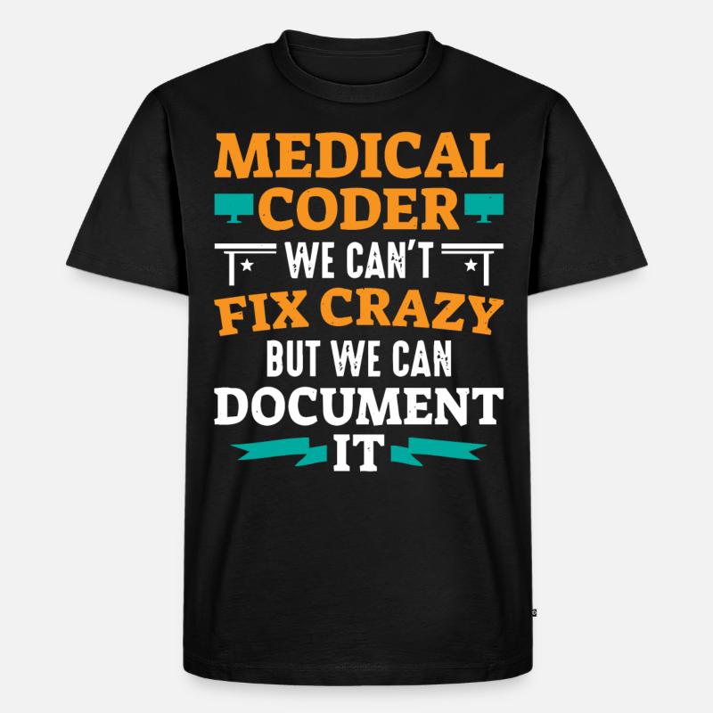 Medical encoder, programmer - Men's Premium Organic T-Shirt - black