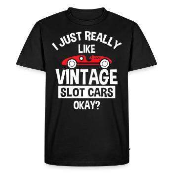 Slot car, slot car racing - Men's Premium Organic T-Shirt - black - Front - Nico (187cm)