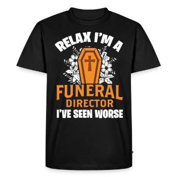 Directeurs de funérailles - T-shirt Premium bio Homme - noir - Devant - Nico (187cm)