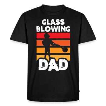 Glass blowing, Aronist, glass blower, glass blower - Men's Premium Organic T-Shirt - black - Front - Nico (187cm)