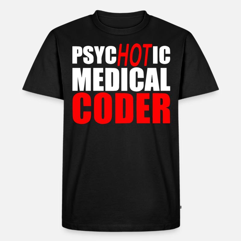 Codeur médical, programmeur - T-shirt Premium bio Homme - noir