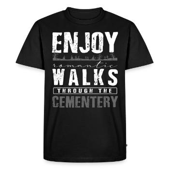 Salons funéraires, Salons funéraires - T-shirt Premium bio Homme - noir - Devant - Nico (187cm)