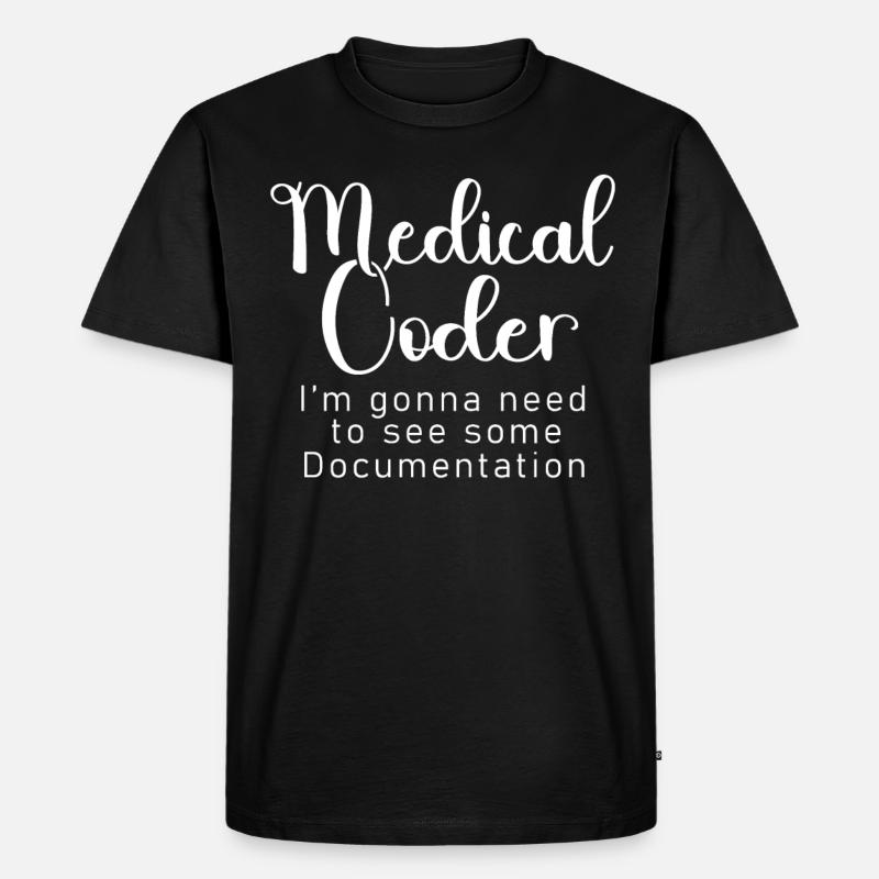 Medical Encoder Medical Programmer - Men's Premium Organic T-Shirt - black