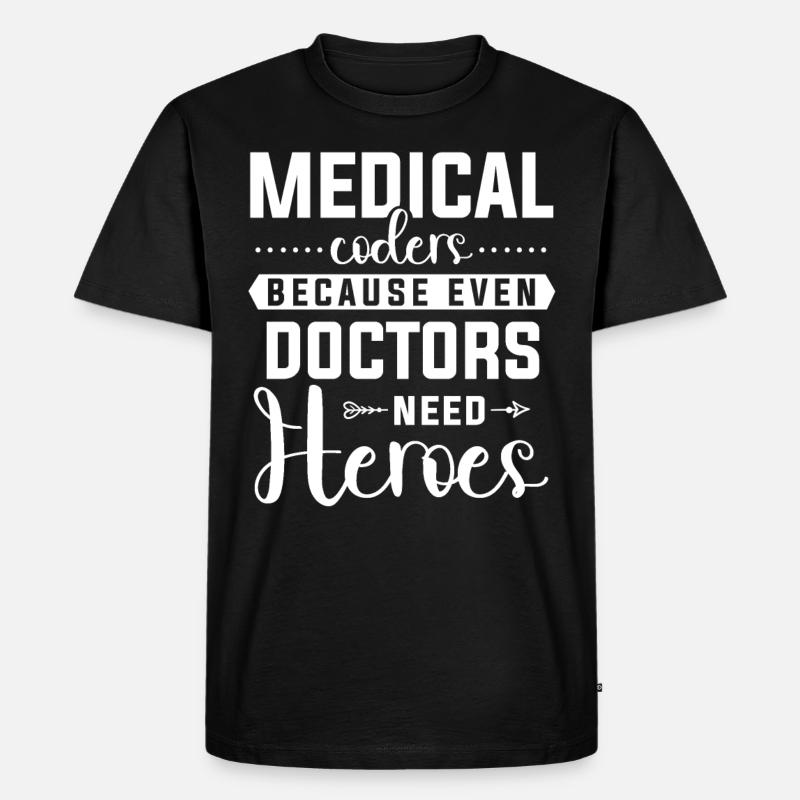 Medical Encoder Medical Programmer - Men's Premium Organic T-Shirt - black
